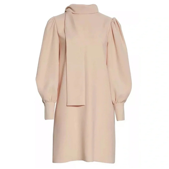 ADEAM NWT Tie Neck Scarf Crepe Shift Dress - Picture 5 of 12